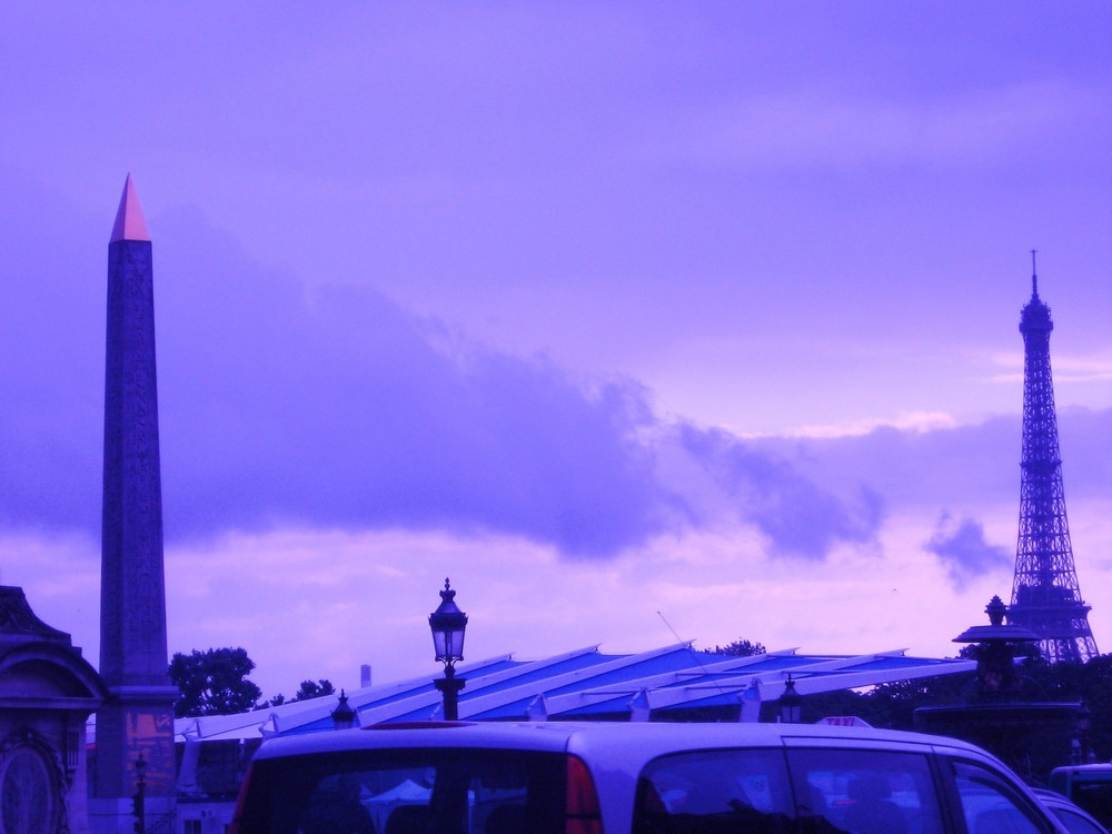 Place de la Concorde et la Tour Eiffel