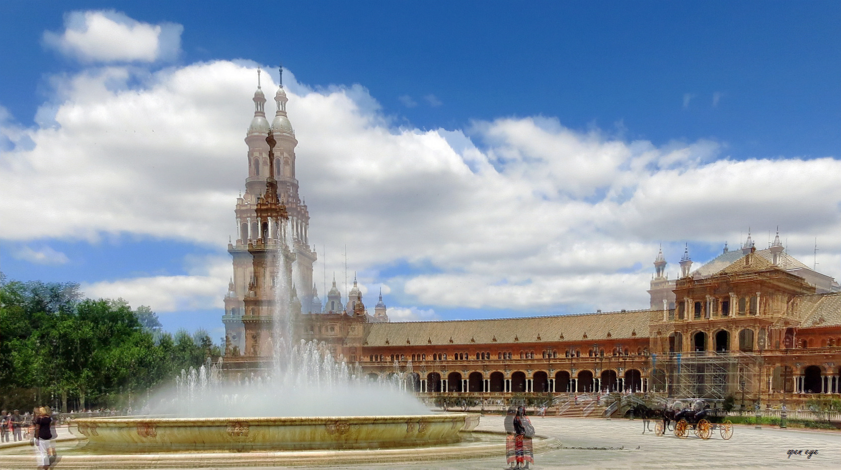 Place Espania Spanien - 3D Interlaced