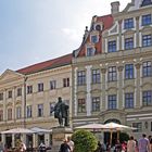 Place Fugger avec la statue de Hans Jakob Fugger - Augsbourg 