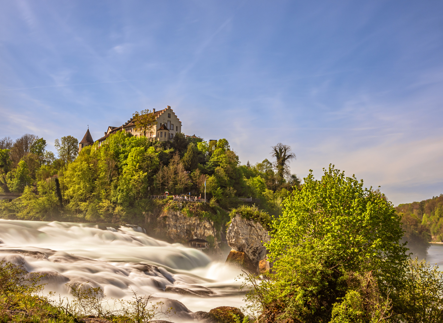 PLACES OF INTEREST : SWITZERLAND - CASTLE LAUFEN - RHINE FALLS - SCHAFFHAUSEN