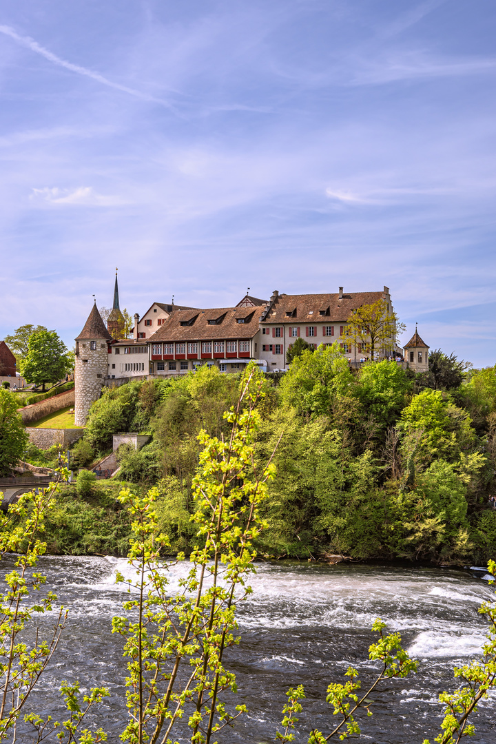 PLACES OF INTEREST : SWITZERLAND - CASTLE LAUFEN - RHINE FALLS - SCHAFFHAUSEN