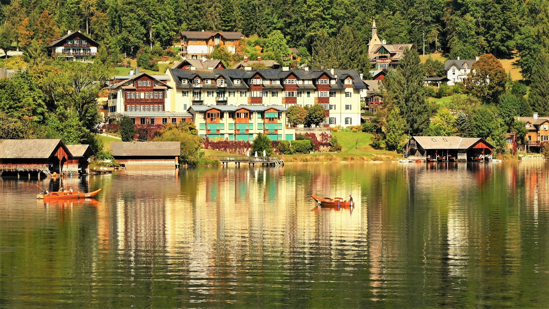 Plätten auf dem Altausseer See