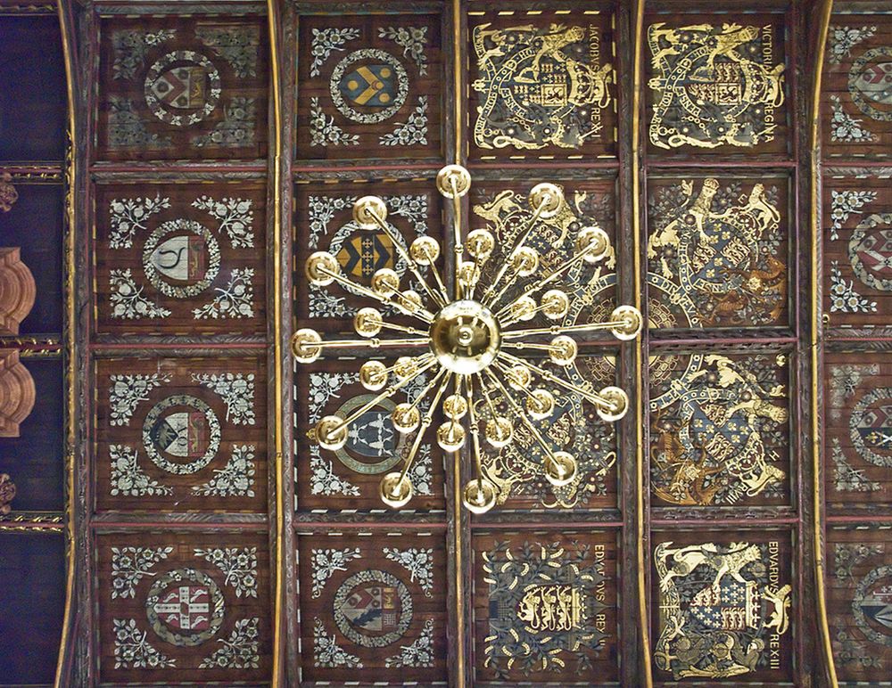  Plafond de la salle des Illustres  -  Chapelle de Trinity College