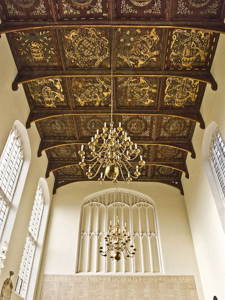 Plafond de la salle des Illustres élèves  --  Trinity College Chapel, Cambridge