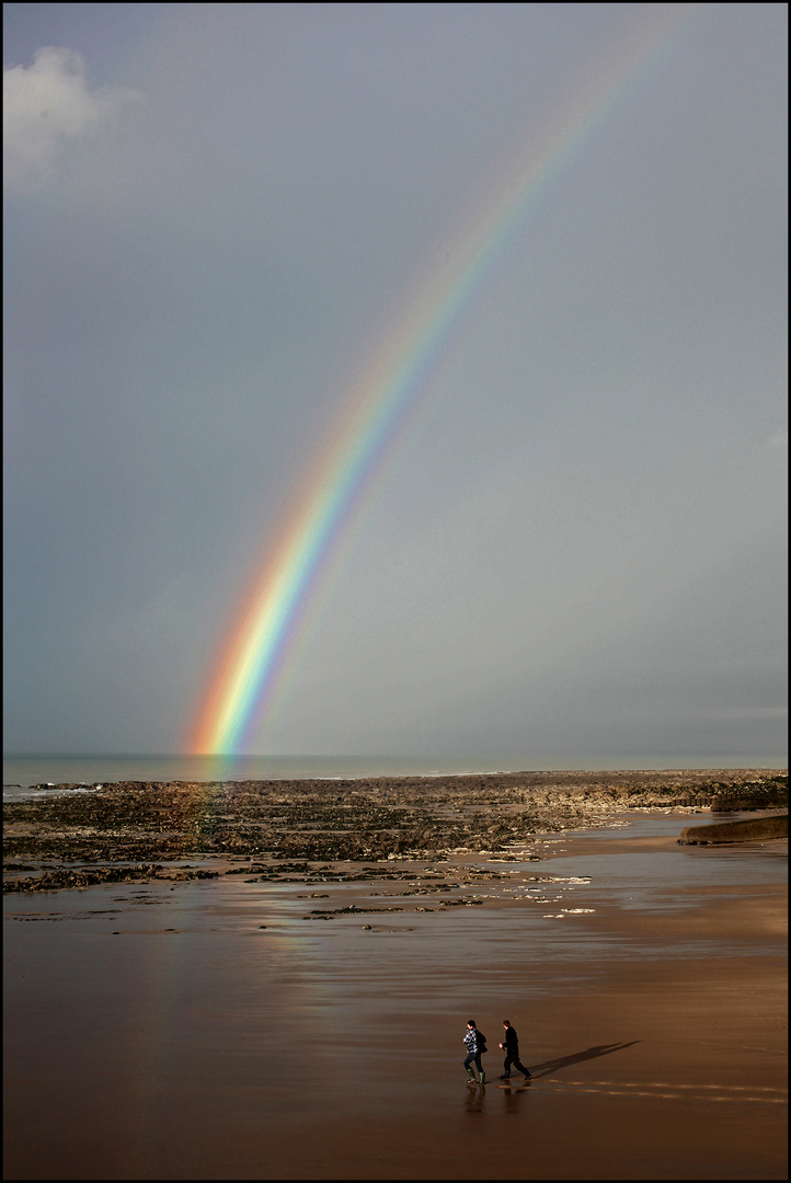 Plage après la pluie