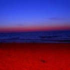 Plage au crépuscule