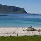 Plage au nord du cercle polaire