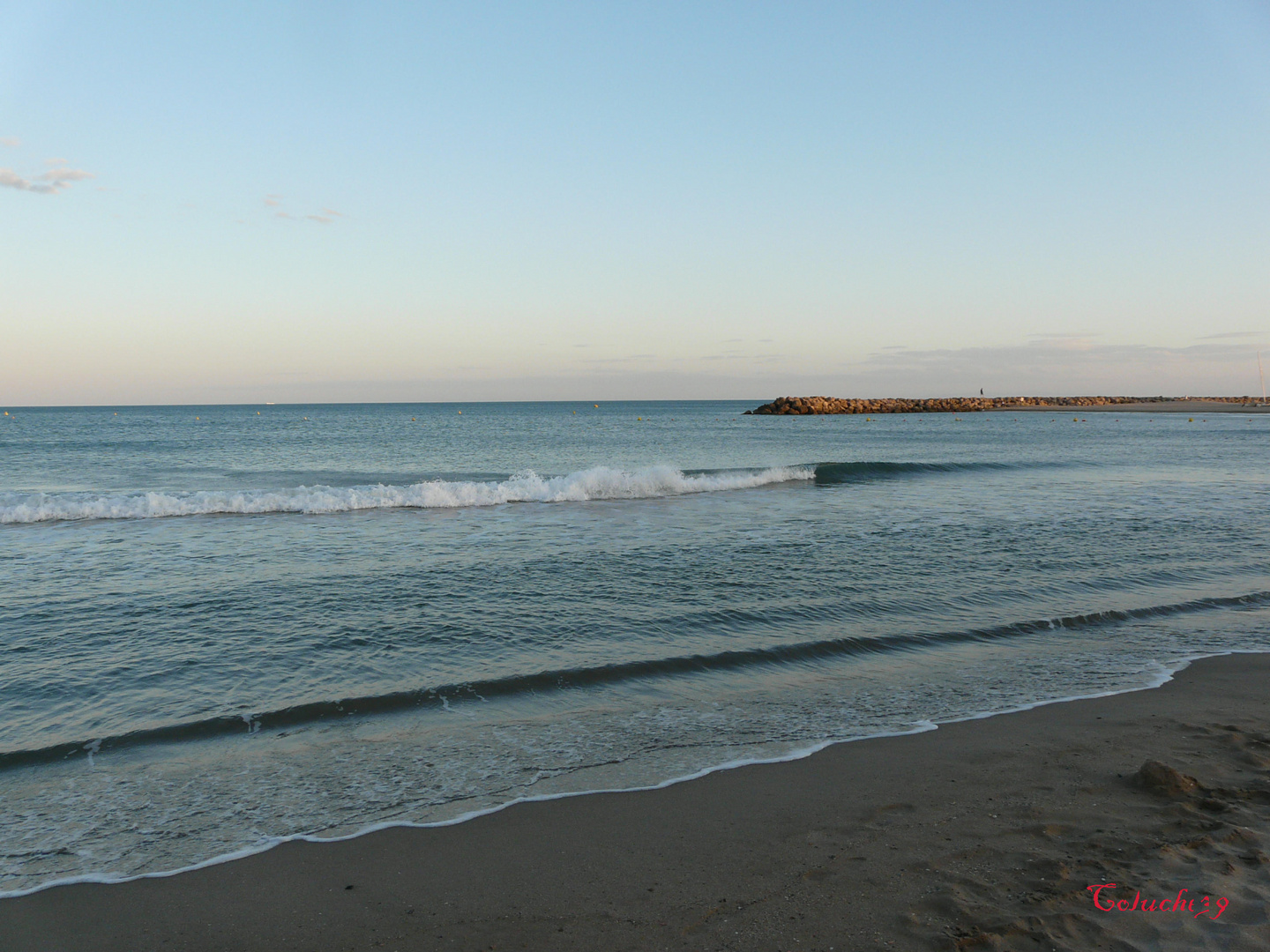 Plage dans le sud de la France