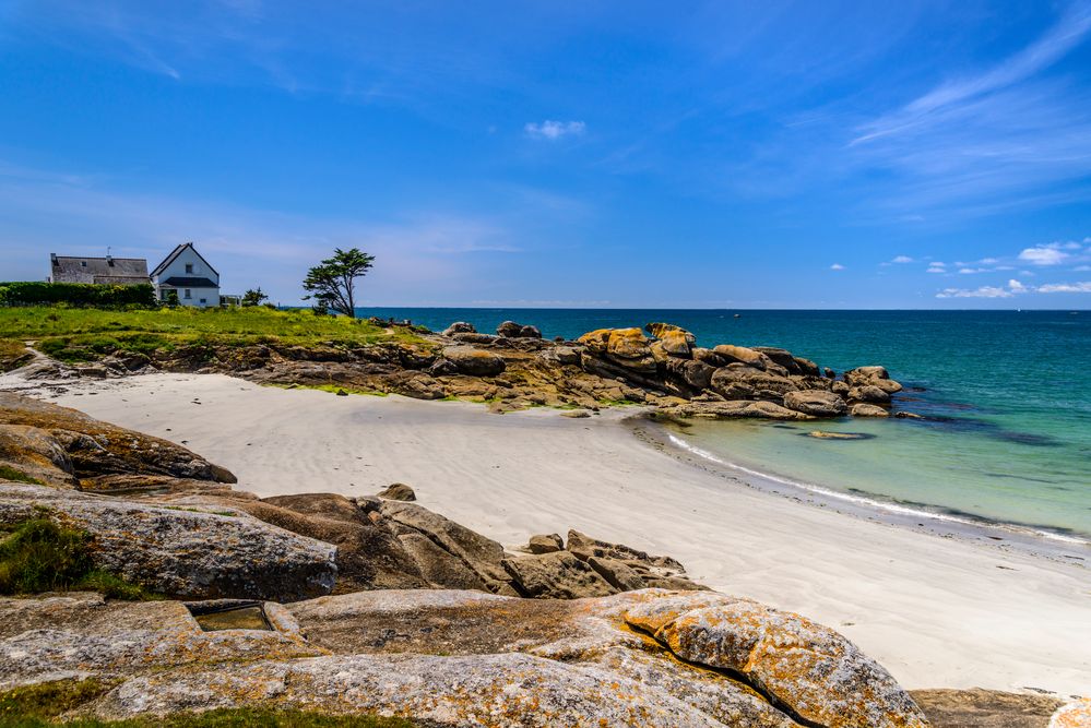 Plage de Feunteunaodou, Trévignon, Bretagne, France