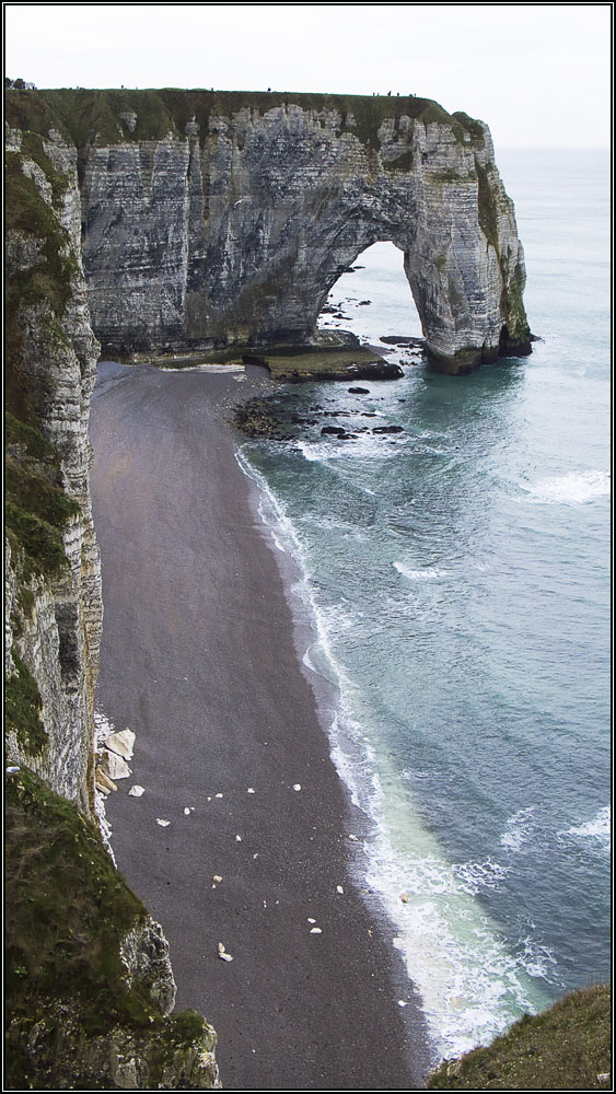 Plage de galets d'Etretat