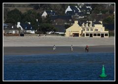 " Plage de Kerlevin vue depuis le Cap Coz "