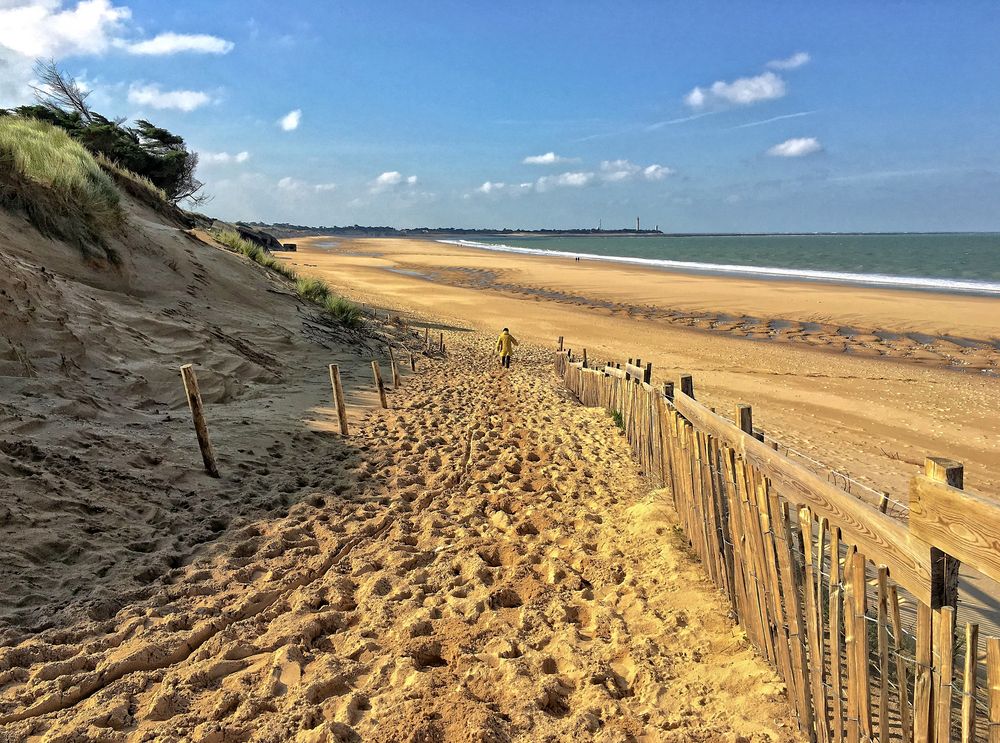 plage de la conche - ile de ré - 25 fevrier