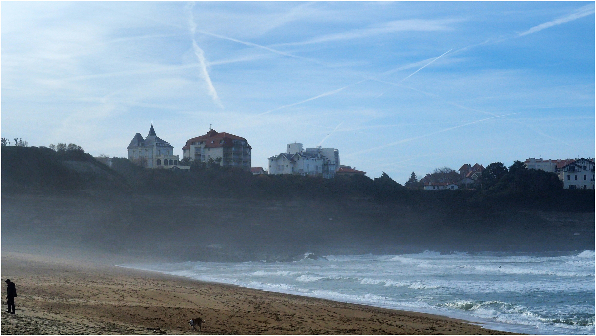 Plage de la Petite Chambre d’Amour en hiver Anglet