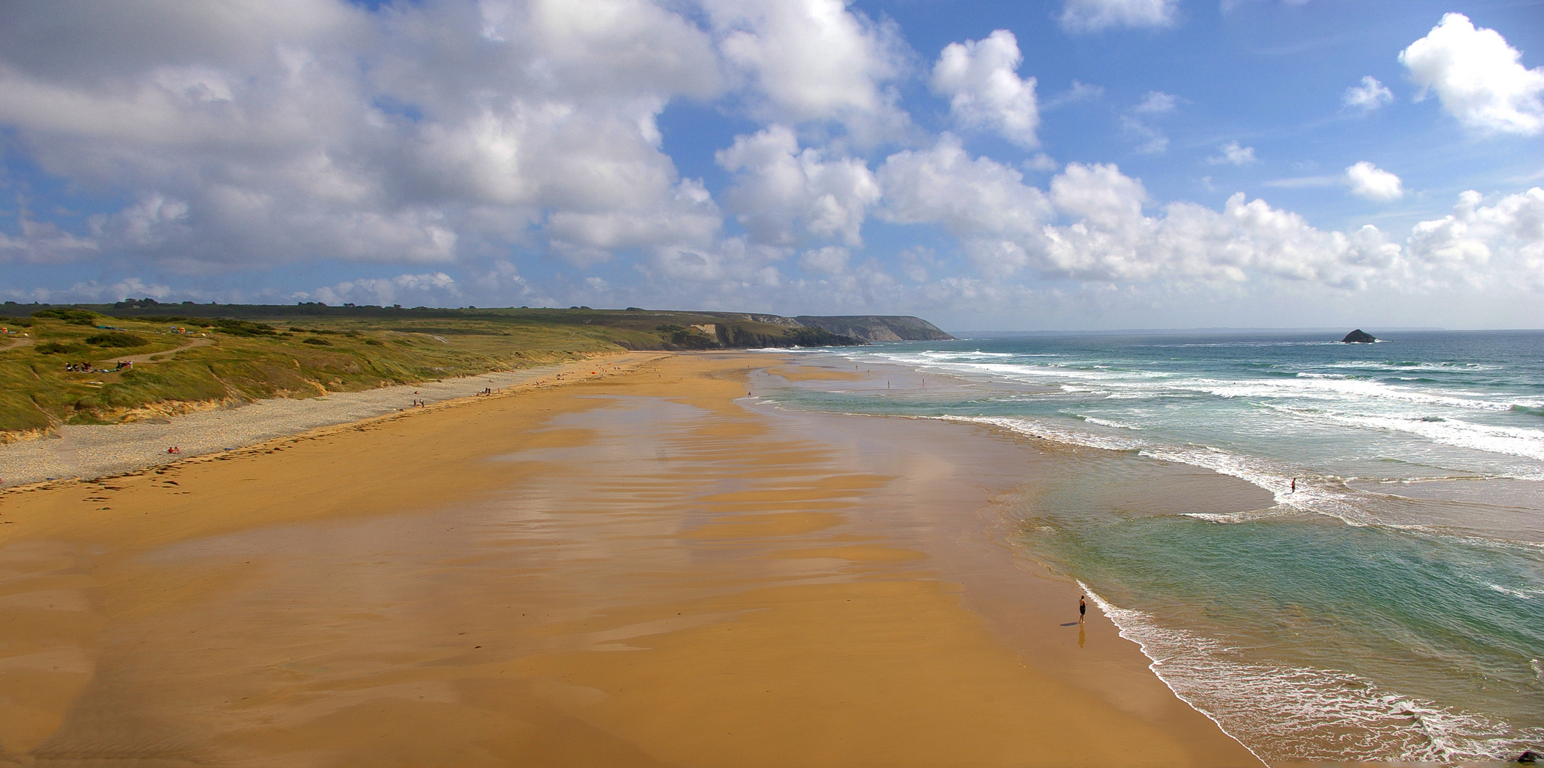 Plage de la Presqu'Île de Crozon en Bretagne en 2008