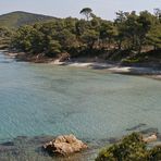 Plage de l'Estagnol - côté est; (France), Dep. Var, près de La Londe les Maures et Le Lavandou