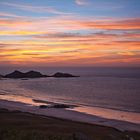 Plage de Lourtouais nach Sonnenuntergang