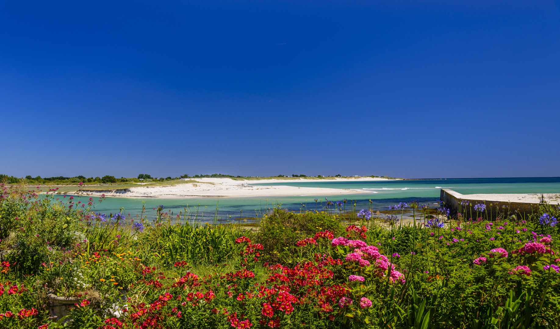 Plage de Sable Blancs, Lesconil, Bretagne, France