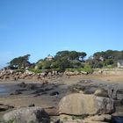 Plage de Trégastel à marée basse