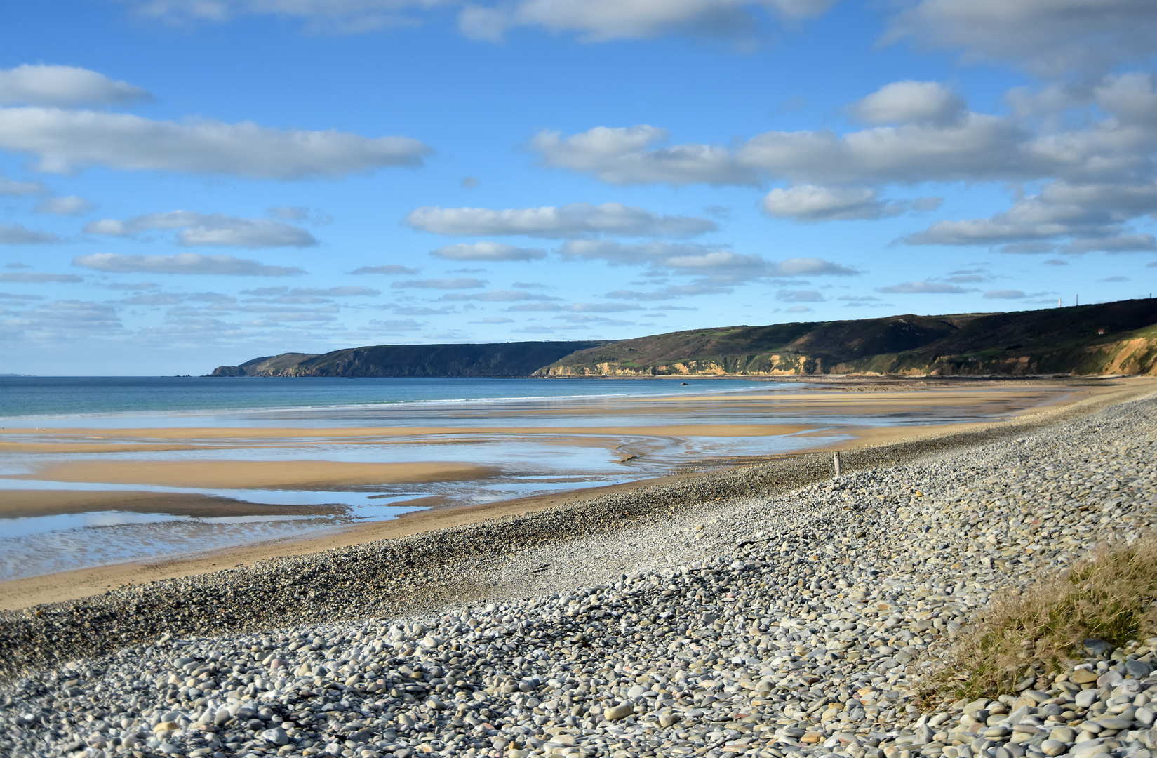 Plage de Vauville en hiver