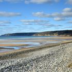 Plage de Vauville en hiver