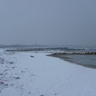 Plage de Vias sous la neige