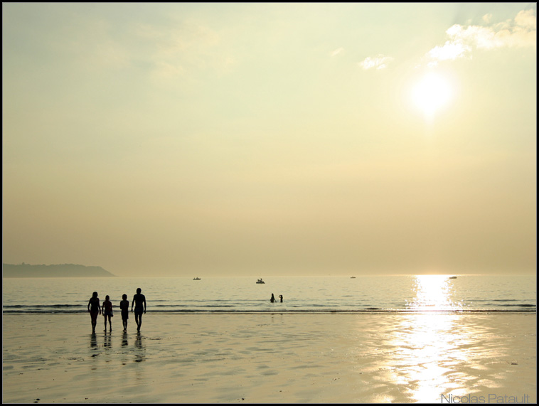 Plage en fin de journée