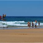 Plage estivale dans les Landes