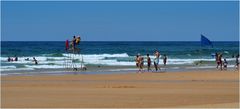 Plage estivale dans les Landes