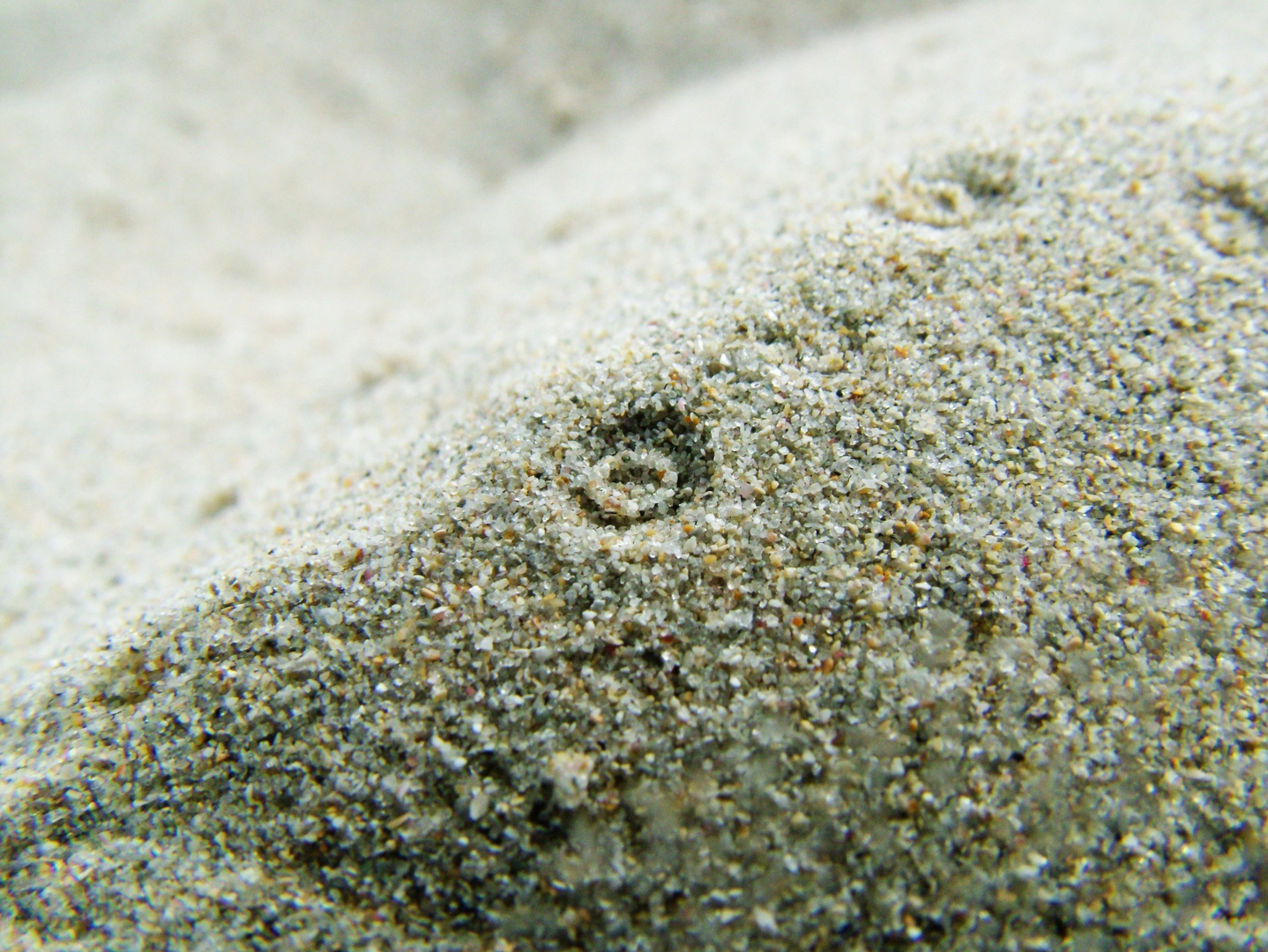 Plage, goutte, sable.