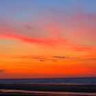 Plage magique au crépuscule