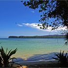 Plage paradisiaque devant l’Hôtel Kanua Tera Ecolodge à Port Boisé