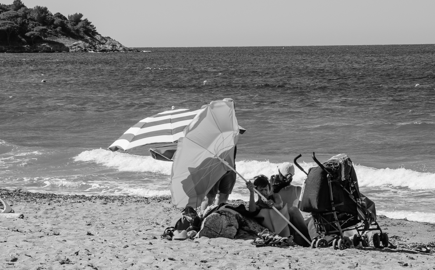 Plage venteuse