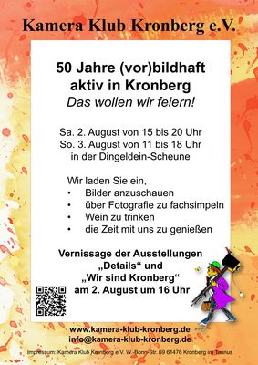 Plakat 50 Jahre Kamera-Klub-Kronberg e.V.