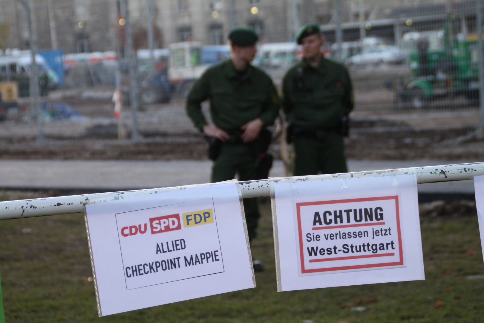 Plakat CHECKPOINT MAPPIE - Stuttgart Park 4.10.2010