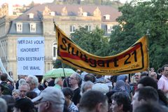 Plakat: das VOLK ... bestraft - Stuttgart 20.8.10