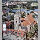 Plakat der Kirchenanlage