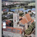 Plakat der Kirchenanlage