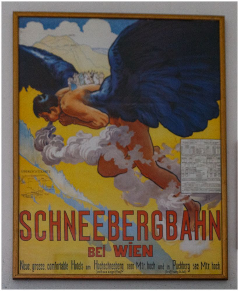 Plakat der Schneebergbahn