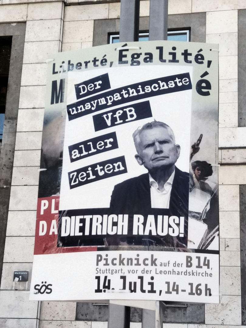 Plakat Liberte fuer VfB-Dietrich J5 Aktuell