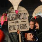 Plakat Menschen Rechte Demo Stgt c75d-2841-col +Text-Dummheit +9Fotos