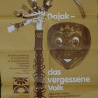 Plakat von 1985 zur Sonderausstellung "Dayak das vergessene Volk"