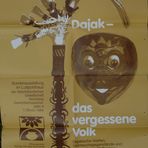 Plakat von 1985 zur Sonderausstellung "Dayak das vergessene Volk"