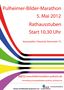 Plakat zum Bilder-MARATHON in Pulheim 5.5.2012 von Wolfgang HG Rieck 