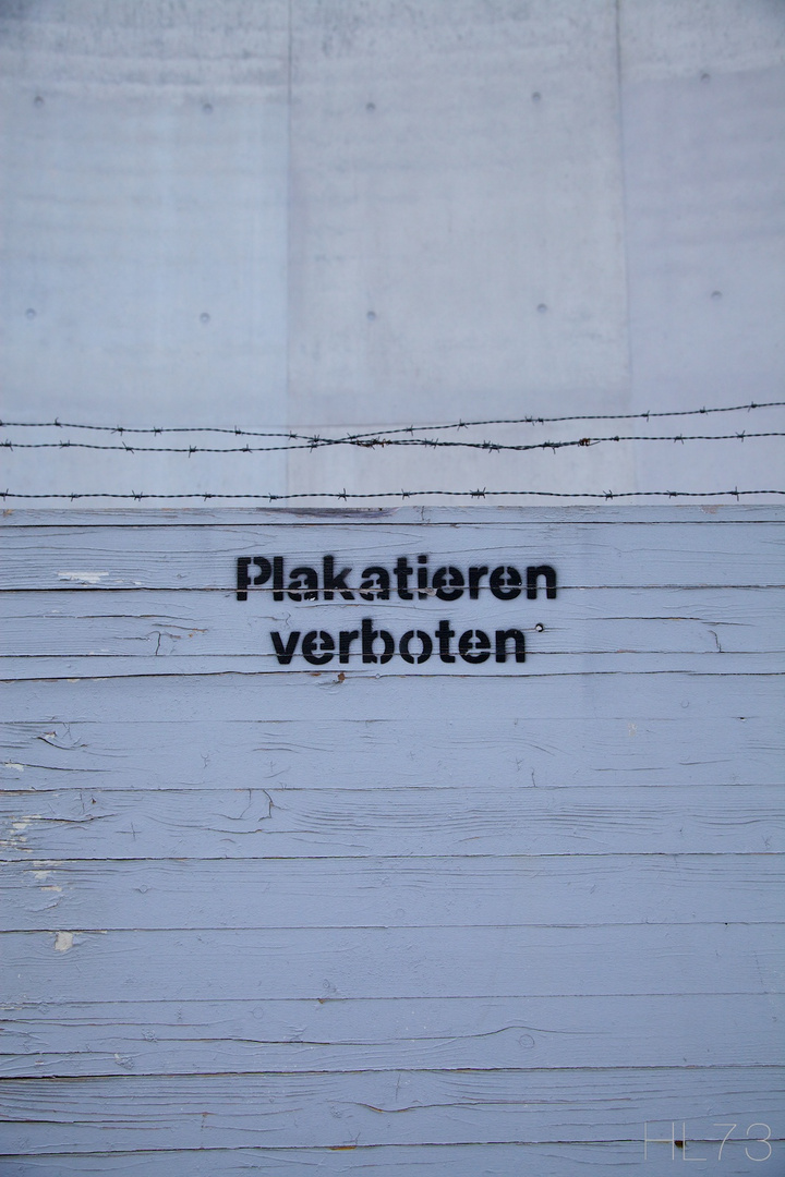 Plakatieren verboten