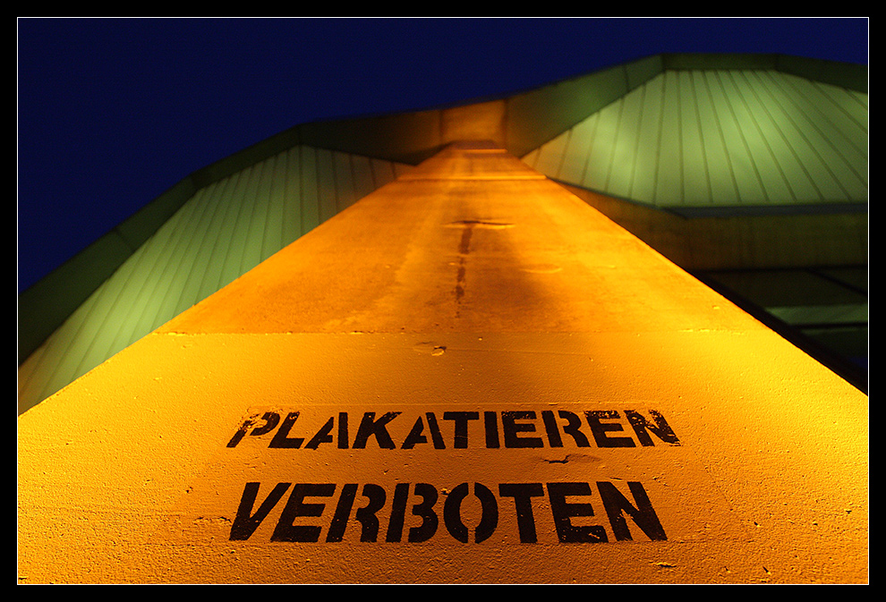 Plakatieren verboten