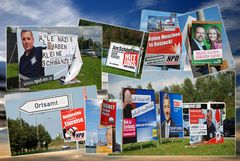 Plakatiertes zur Wahl in MV