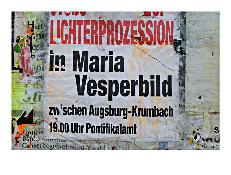 Plakatwand auf dem Land III