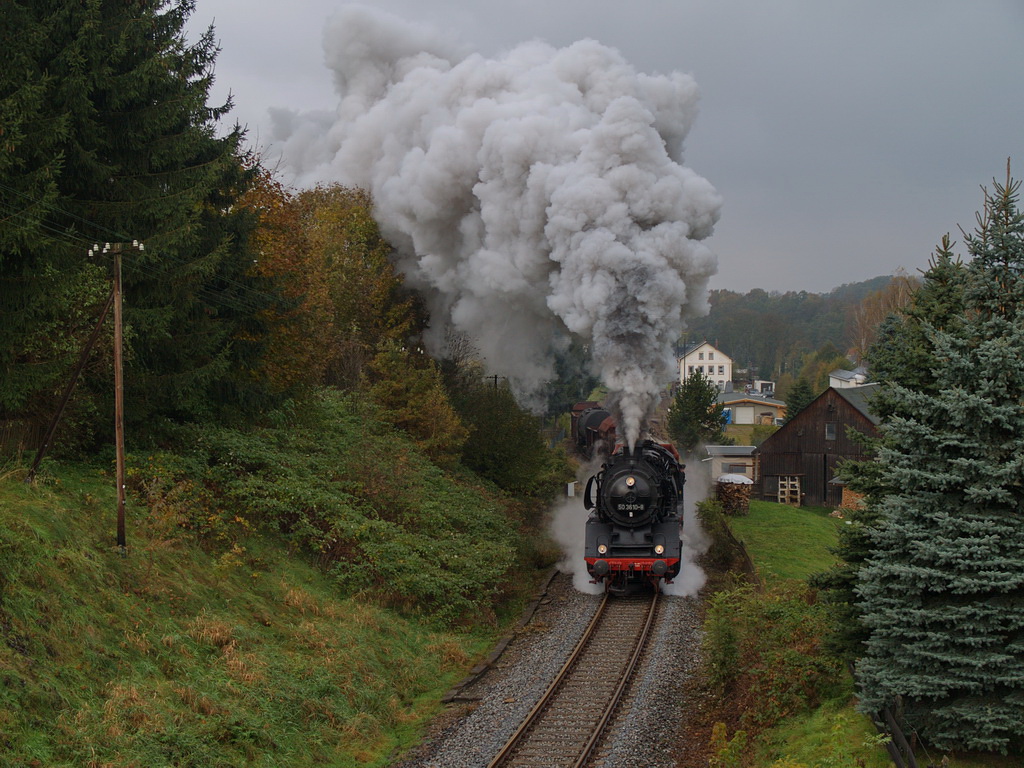 Plandampf 2010....Markersbach-die Ausfahrt