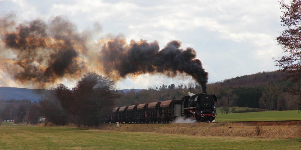 Plandampf mit voller Zuglast