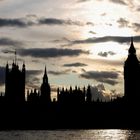 Plane flying over Big Ben